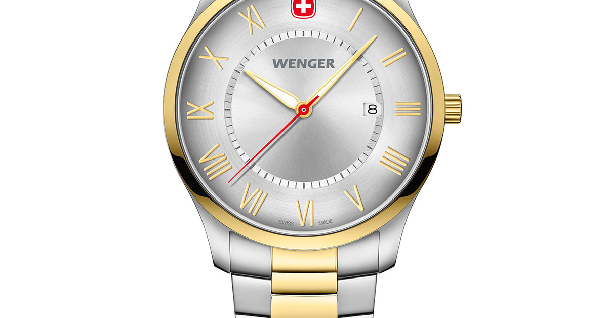 Wenger City Classic Men's watch two-coloured, silver Ø 42 mm