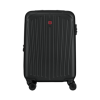 Shell suitcase in hand luggage size, black