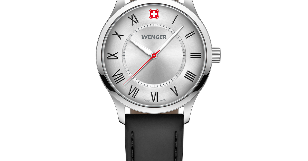 Wenger City Classic Ladies' watch black-silver Ø 34 mm