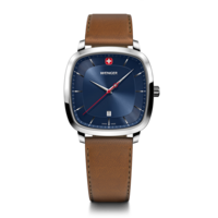 Men's watch brown-silver-blue Ø 37 mm A timeless, classic watch with a modern twist