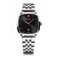 Men's watch silver-black Ø 37 mm A timeless, classic watch with a modern twist