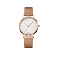 Ladies' watch rose-coloured Ø 38 mm Feminine watch with Swarovski crystals