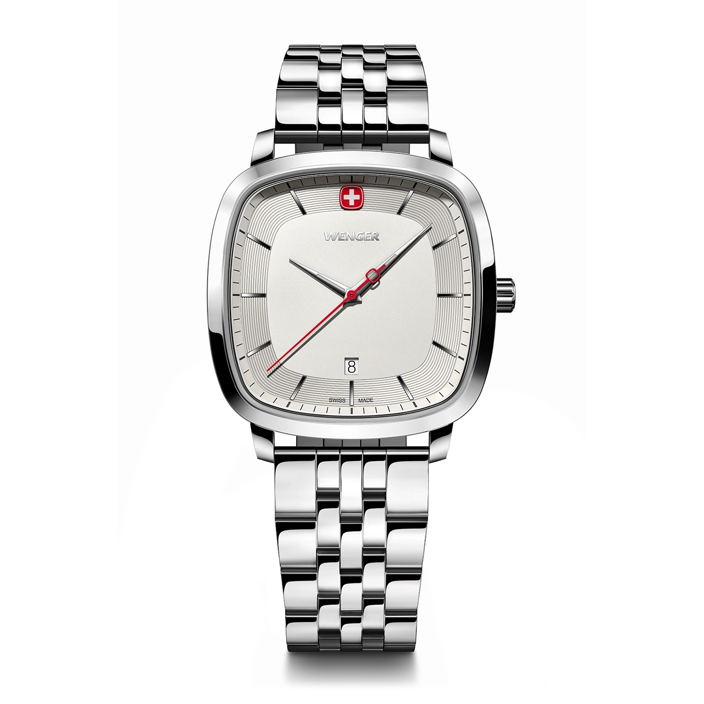 Men's watch silver Ø 37 mm A timeless, classic watch with a modern twist
