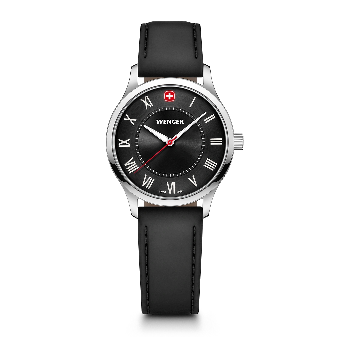 Ladies' watch black Ø 34 mm Slim, minimalist watch in a classic design