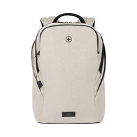 16 inch laptop backpack with tablet compartment, sand colour