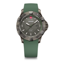 Men's watch green-grey Ø 43 mm Sporty, water-resistant quartz watch for all urban adventurers