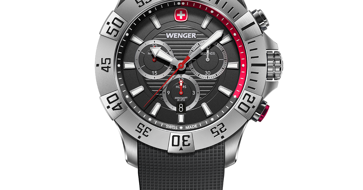 Wenger Seaforce Chrono men's watch black Ø 43 mm