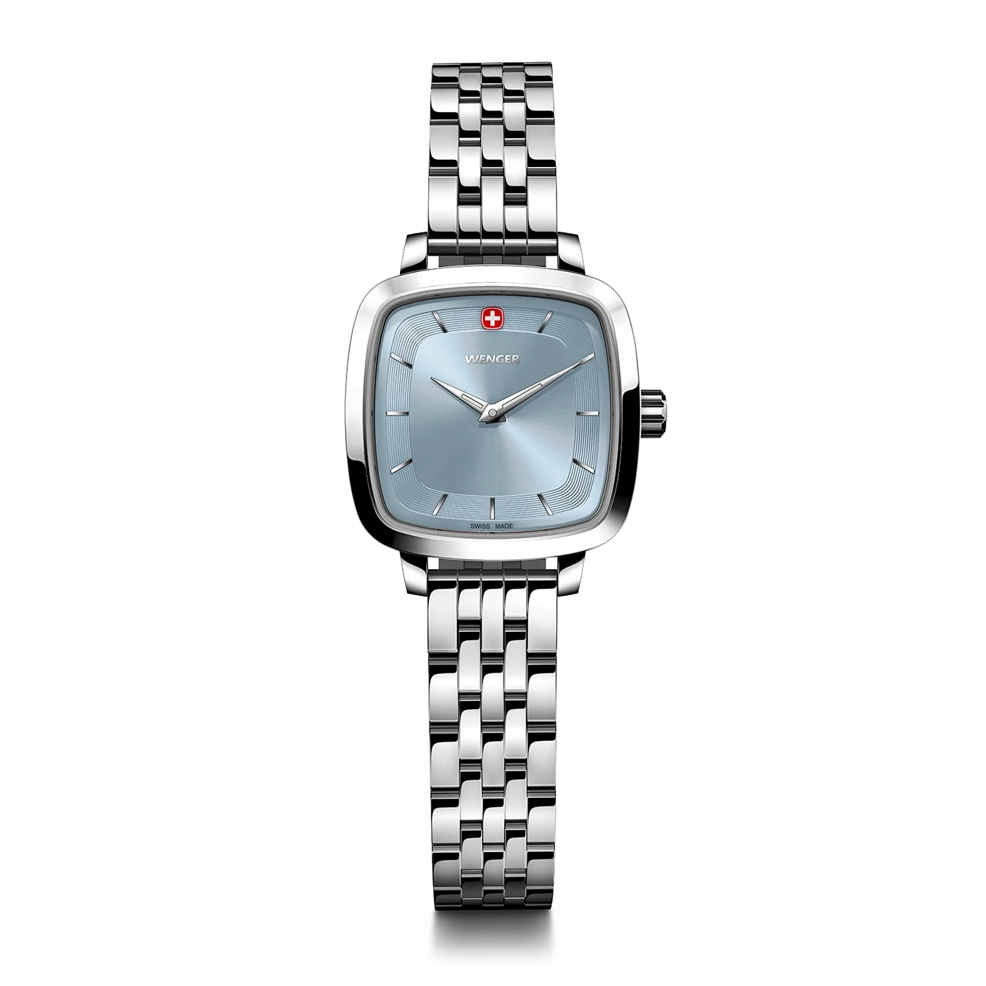 Ladies' watch silver-blue Ø 27 mm A timeless, classic watch with a modern twist
