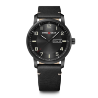 Men's watch black Ø 42 mm Multifunctional watch with day and date display