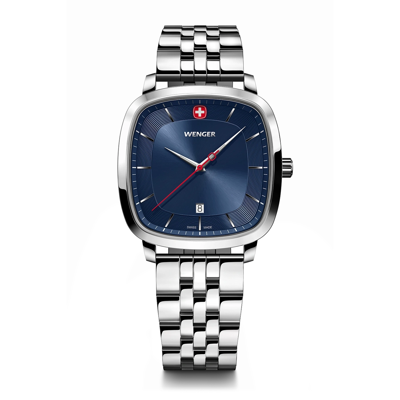 Men's watch silver-blue Ø 37 mm A timeless, classic watch with a modern twist