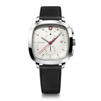 Chrono men's watch black-silver Ø 39.5 mm A timeless, classic chronograph with a modern twist