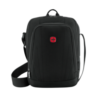 Crossbody bag for notebooks or tablets, black