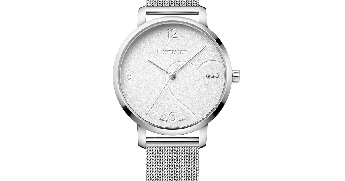 Wenger Metropolitan Donnissima Ladies' watch silver Ø 38 mm