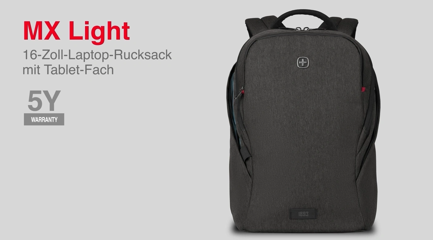 MX Light Rucksack mit Tablet-Fach und 5 Jahre Garantie