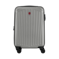 Shell suitcase in hand luggage size, silver