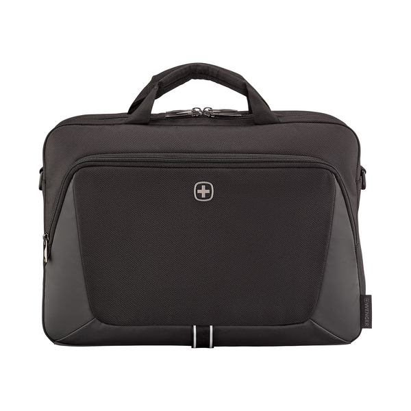 16-inch laptop briefcase with tablet compartment, black