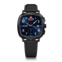 Chrono men's watch black-blue Ø 39.5 mm A classic, sporty chronograph with a modern twist