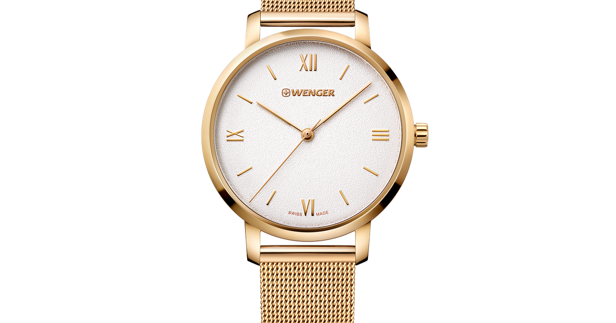 Wenger ladies-watch-gold-coloured-38-mm-1