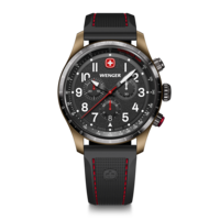 Chrono men's watch black-rosé Ø 43 mm Sporty chronograph with unrivalled aesthetics