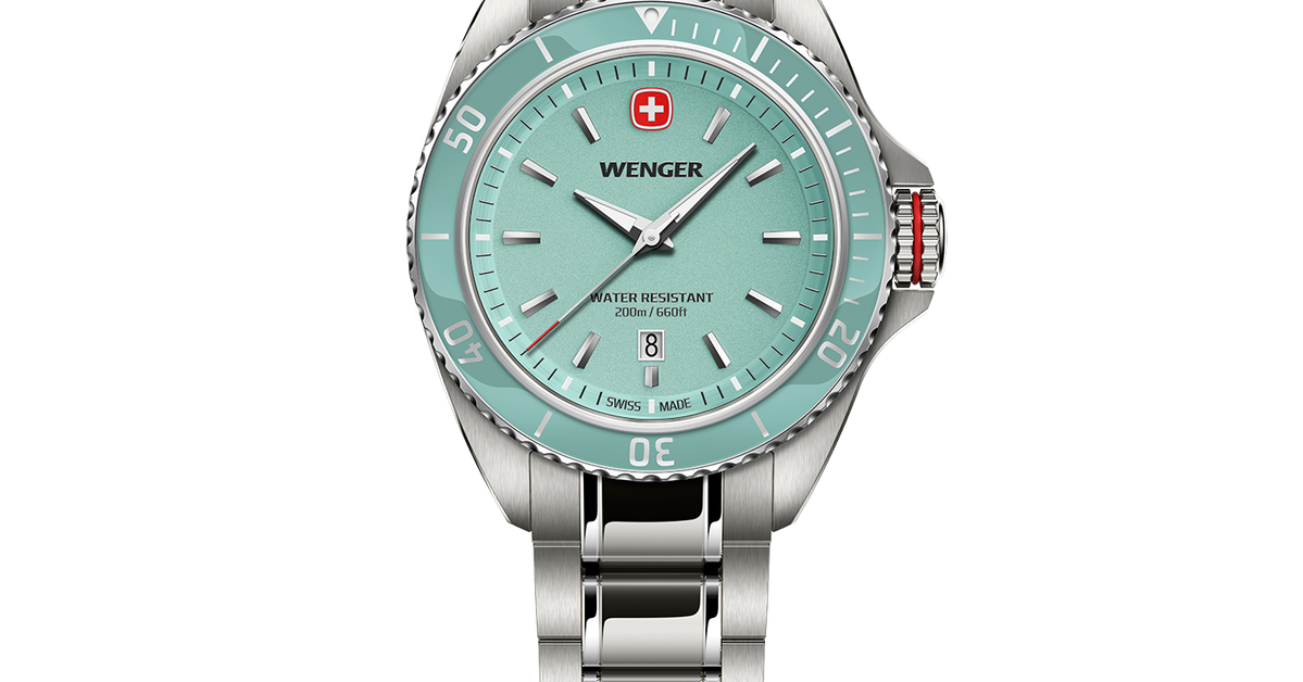 Wenger Executive Women's watch silver-blue Ø 34 mm