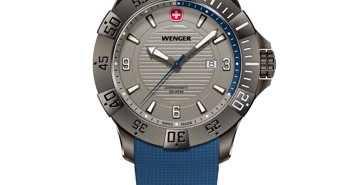 Wenger Seaforce Men's watch blue-grey Ø 43 mm