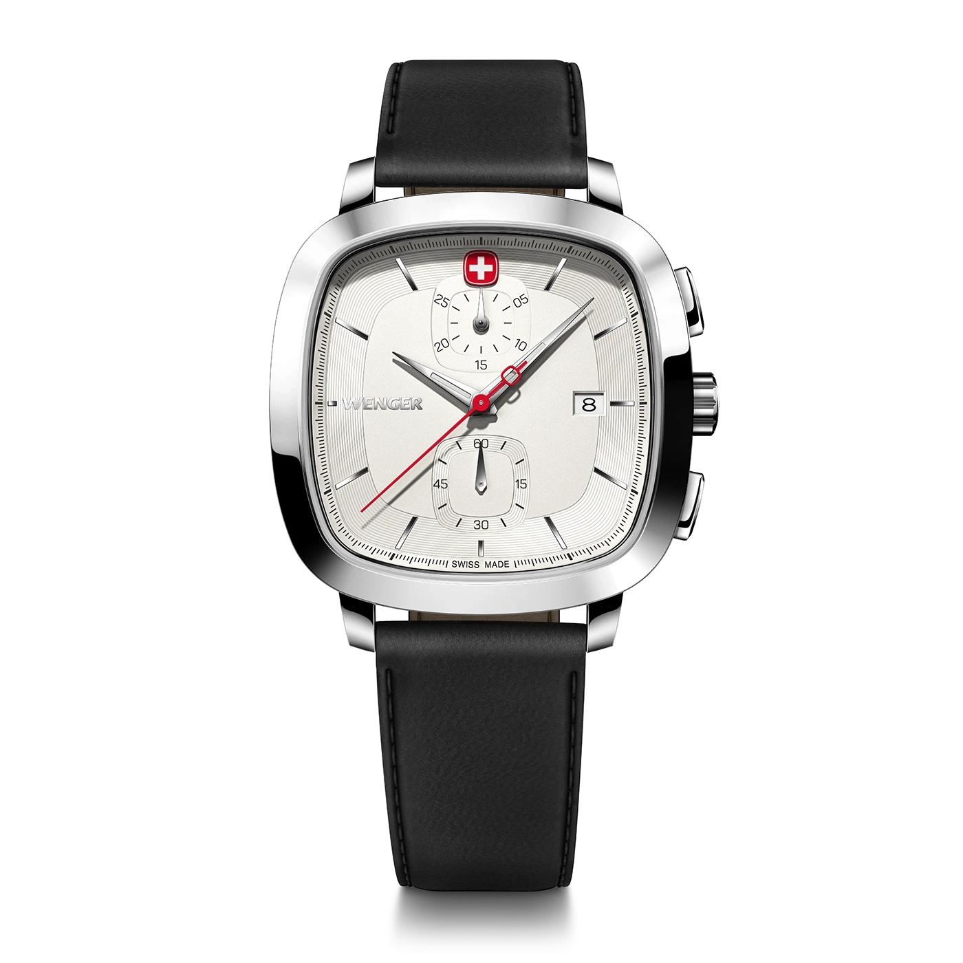 Chrono men's watch black-silver Ø 39.5 mm A timeless, classic chronograph with a modern twist