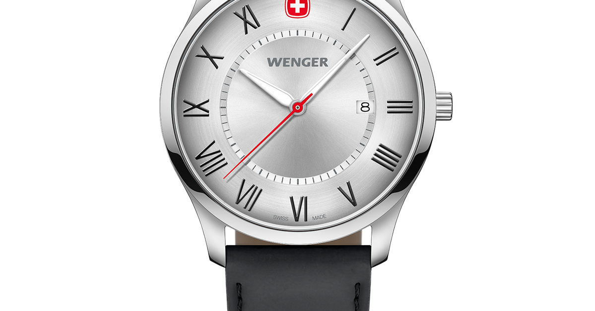 Wenger City Classic Men's watch black-silver Ø 42 mm