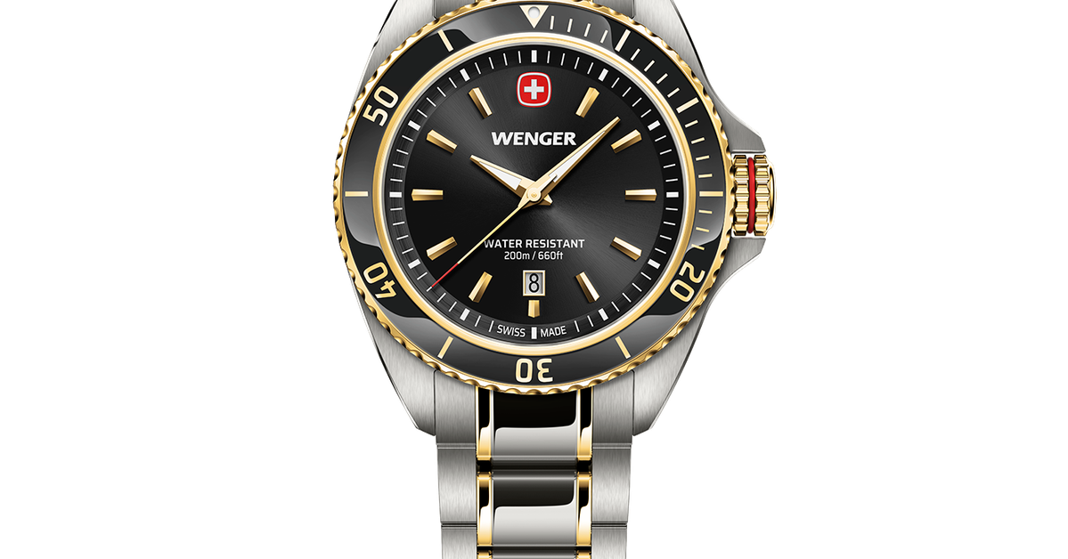 Wenger Executive Women's watch gold-black Ø 34 mm
